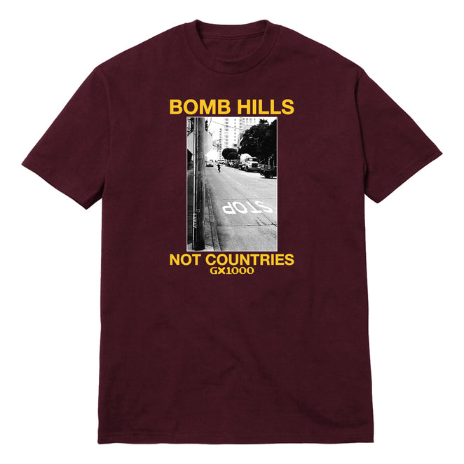 GX1000 Bomb Hills Burgundy T Shirt