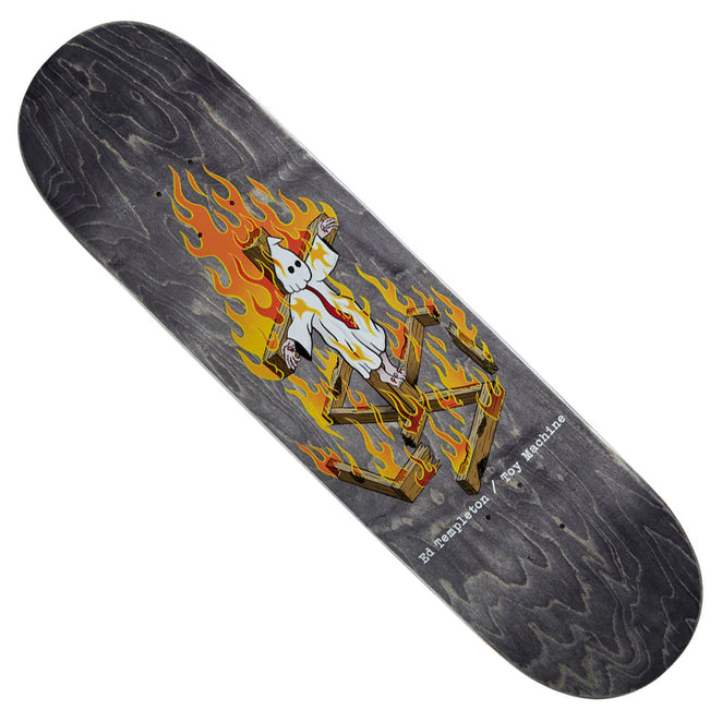 Toy Machine Ed Templeton Charred Cross Dark Veneer Deck