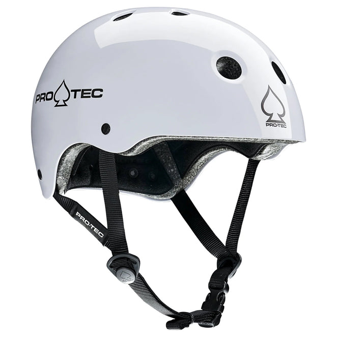 Pro-Tec Classic Certified White Gloss Helmet