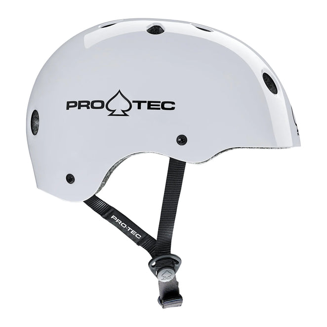 Pro-Tec Classic Certified White Gloss Helmet