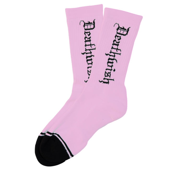 Deathwish Pink Death Crew Socks