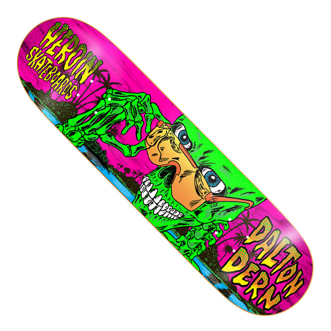 Heroin Skateboards Dalton Dern Skeleton Deck