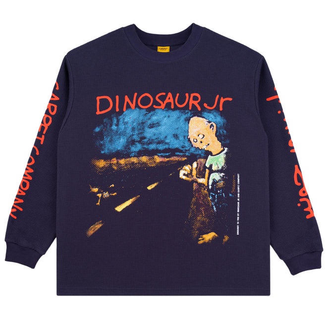 Carpet Company Dinosaur Jr. Where You Been Longsleeve Thermal Navy Shirt