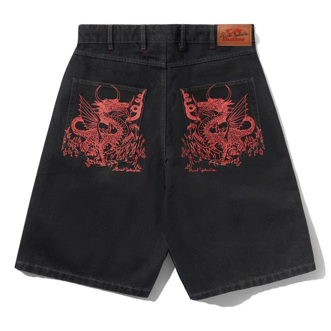 Butter Goods Daniel Johnston Dragon Denim Shorts