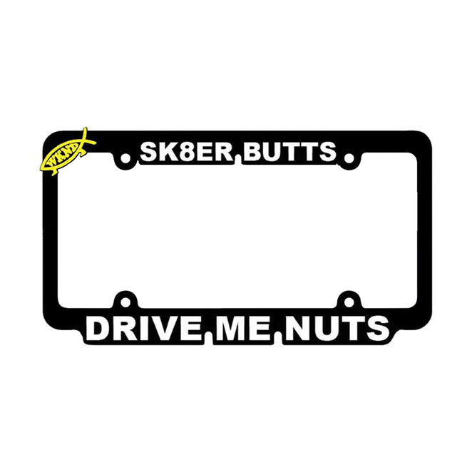 WKND Skateboards Drive Me Nuts License Plate Frame