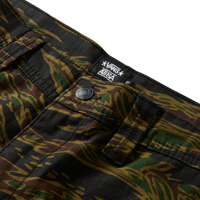 Vans Skate Atiba Haze Loose Black Camo Cargo Pants