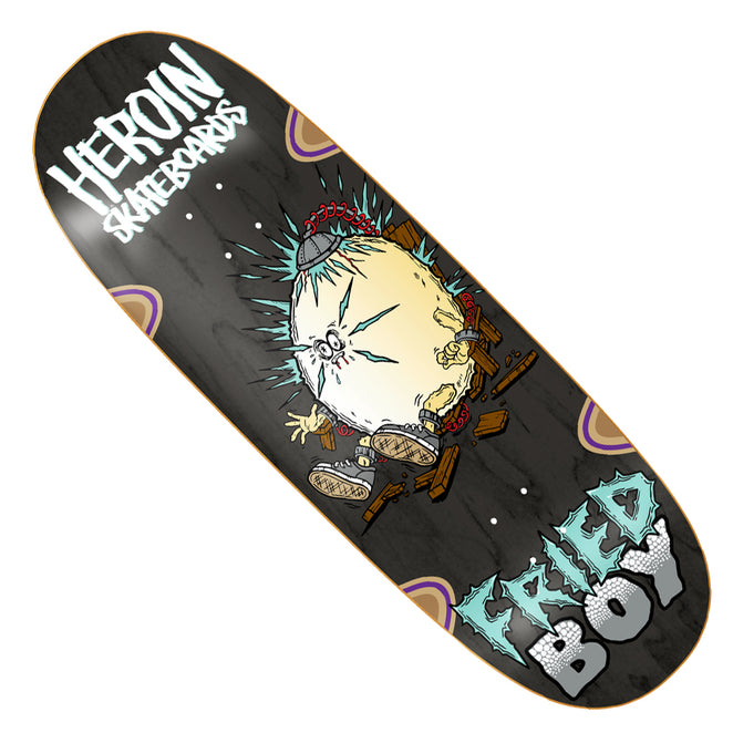 Heroin Skateboards Fried Boy Egg Shaped Deck