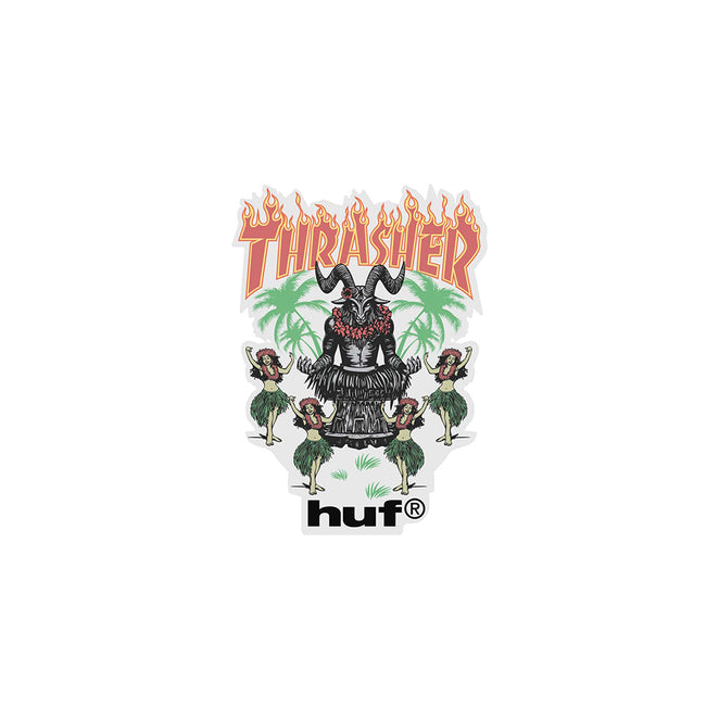 HUF x Thrasher Goat Luau Sticker