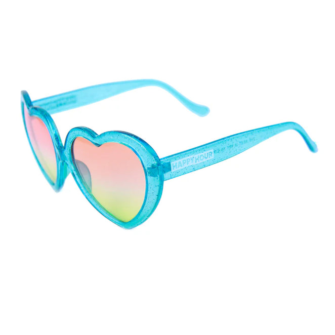 Happy Hour Eyewear Heart On Mystic Blues Sunglasses