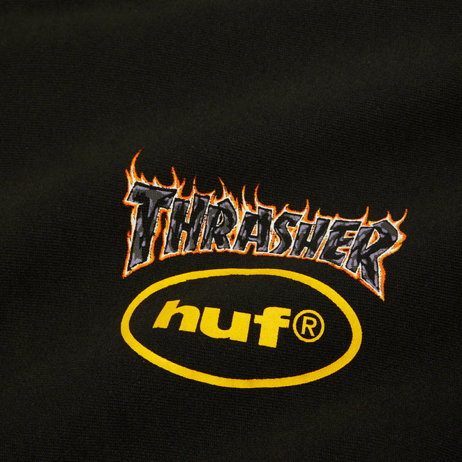 HUF x Thrasher Meltdown Heavyweight Hooded Sweatshirt