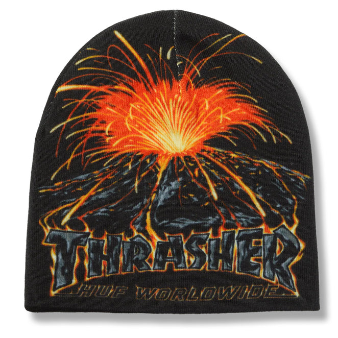 HUF x Thrasher Meltdown Reversible Beanie