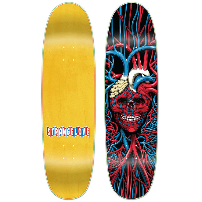 Strangelove Black Velvet Heart Skull Shaped Deck