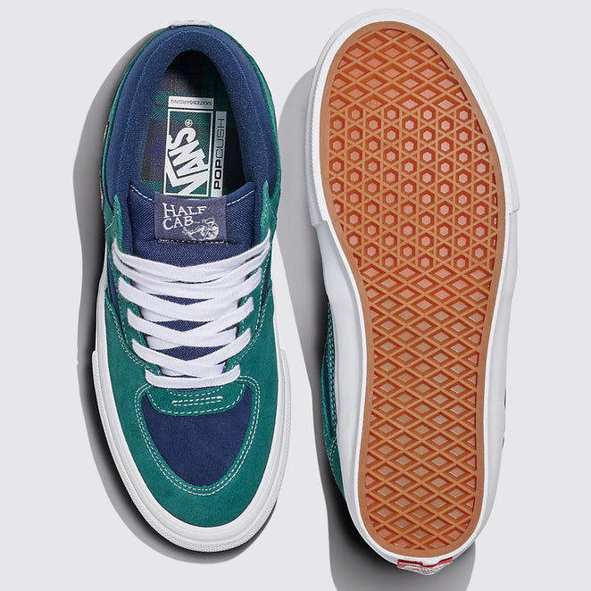 Vans Skate Half Cab Tartan Blue Shoes