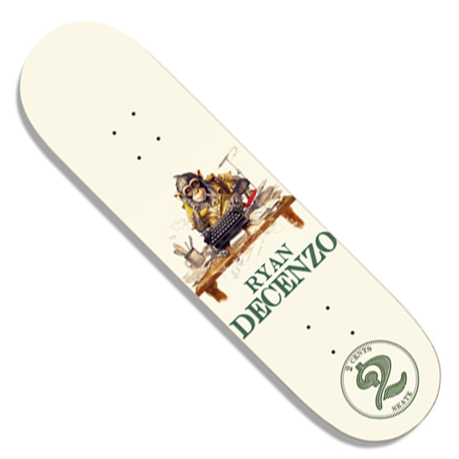 2Cents Skateboards Ryan Decenzo Monkey Business Carbon Fiber Signed Deck