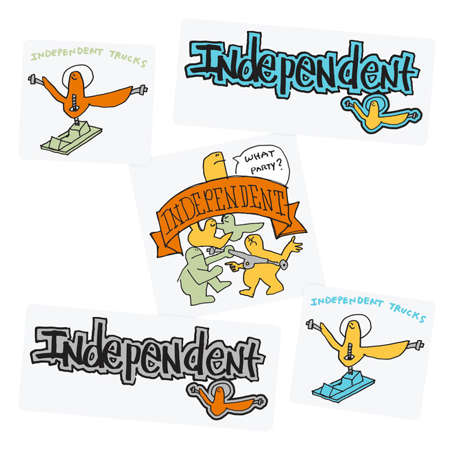 Independent Gonz Hanger 5-Pack Stickers