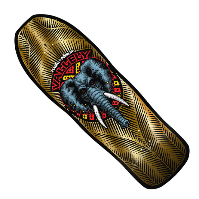 Powell Peralta Mike Vallely Elephant Gold Foil Reissue Shaped Deck