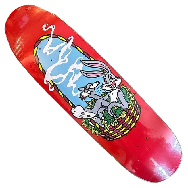 Strangelove Nuggz Bunny Shaped Red Screenprinted Deck