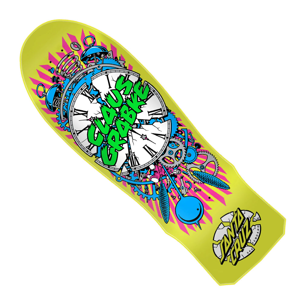 Santa Cruz Grabke Exploding Clock Reissue Shaped Deck — Skatepark