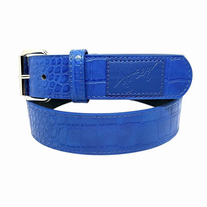 Loosey Croc Skin Blue Belt