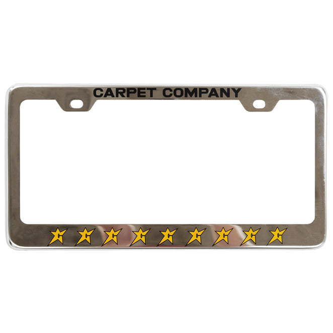 Carpet Company License Plate Frame