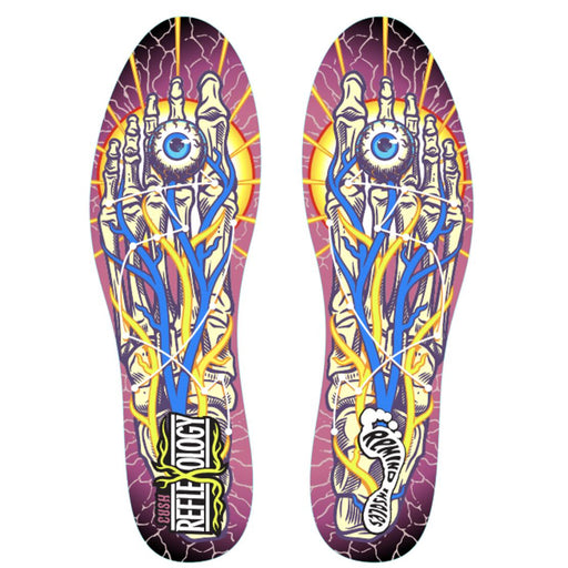 Remind Insoles Cush Impact Reflexology 5.5mm Mid-High Arch Insoles