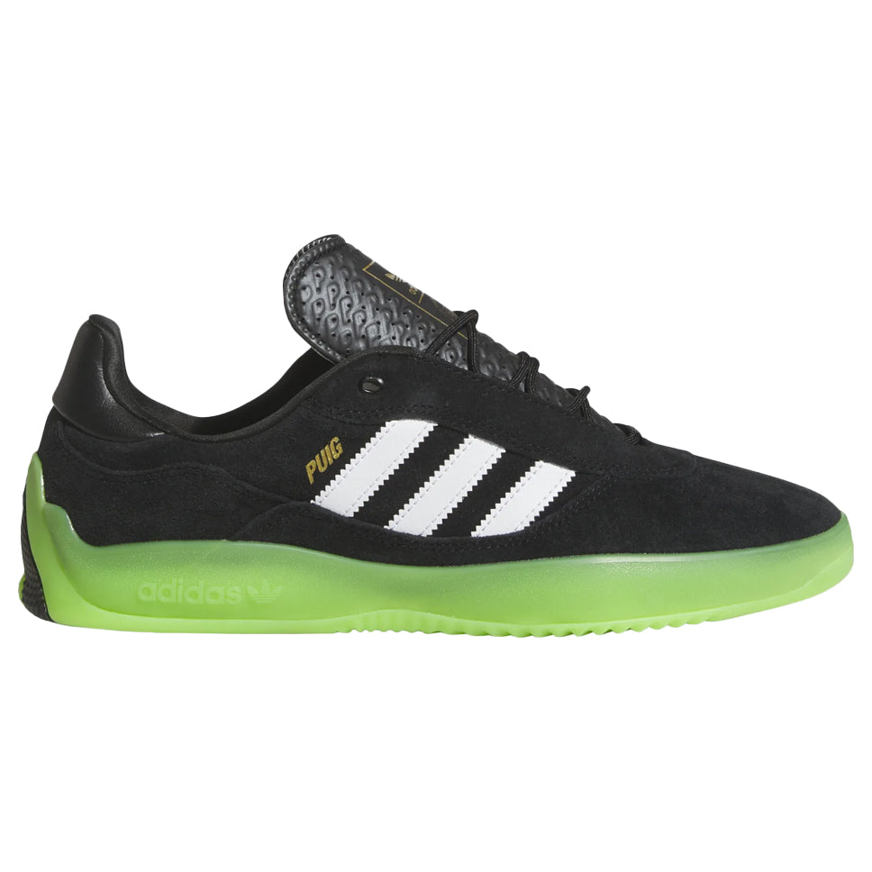 サニーレタスマントルピース Adidas Puig Core Black Semi Solar Green Shoes — Skatepark of Tampa