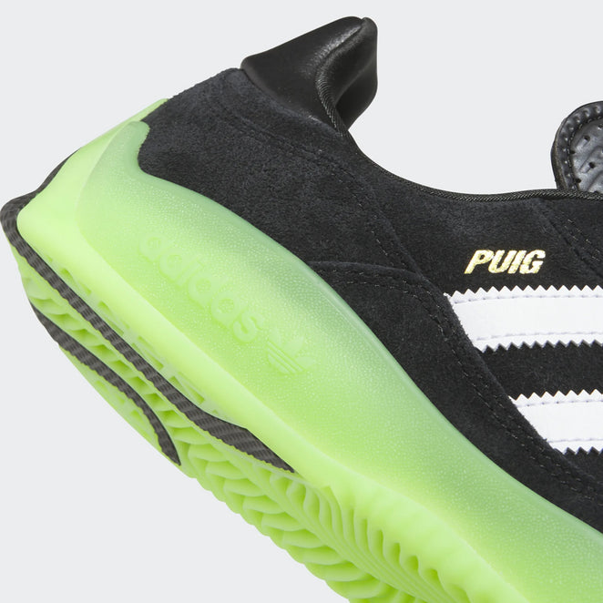 Adidas Puig Core Black Semi Solar Green Shoes