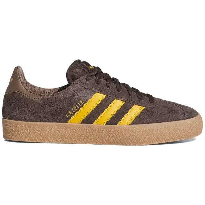 Adidas Gazelle ADV Dark Brown Preloved Yellow Shoes Skatepark of Tampa Adidas Gazelle ADV Dark Brown Preloved Yellow Shoes Skatepark of Tampa