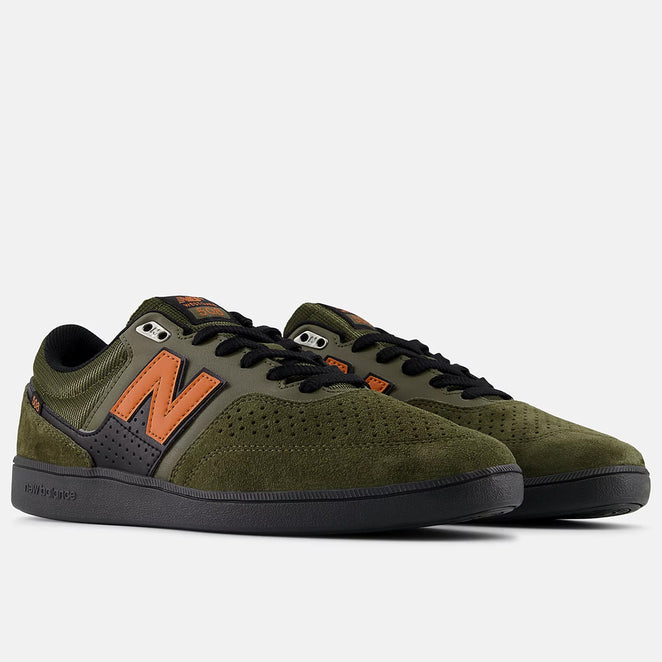 New Balance Numeric Brandon Westgate 508 Olive Burnt Orange Shoes