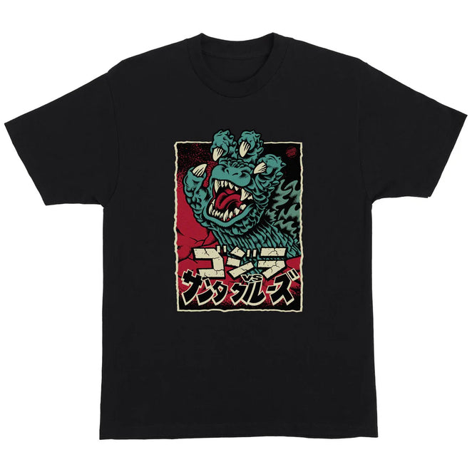 Santa Cruz Godzilla Hand Front T Shirt
