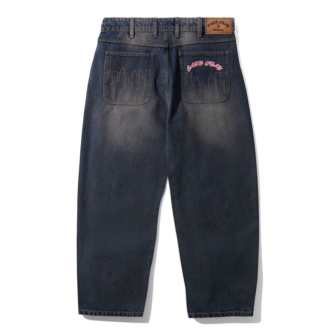 Cash Only Logo Baggy Denim Dark Navy Wash Jeans