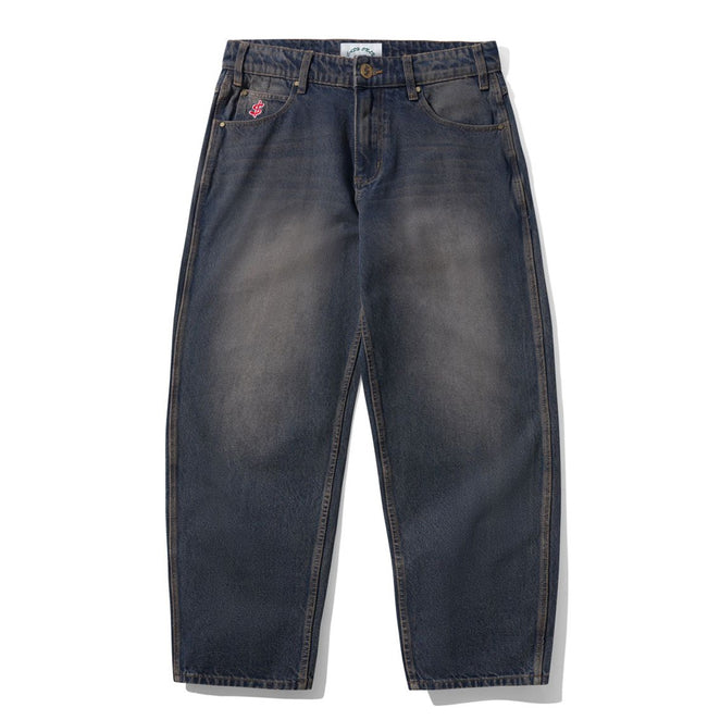 Cash Only Logo Baggy Denim Dark Navy Wash Jeans