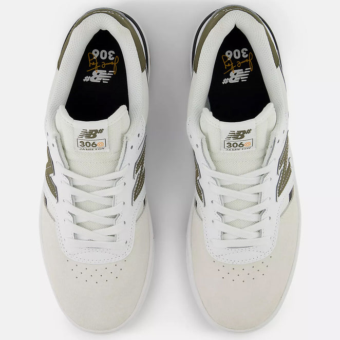 New Balance Numeric Jamie Foy 306 Cup White Dark Moss Shoes