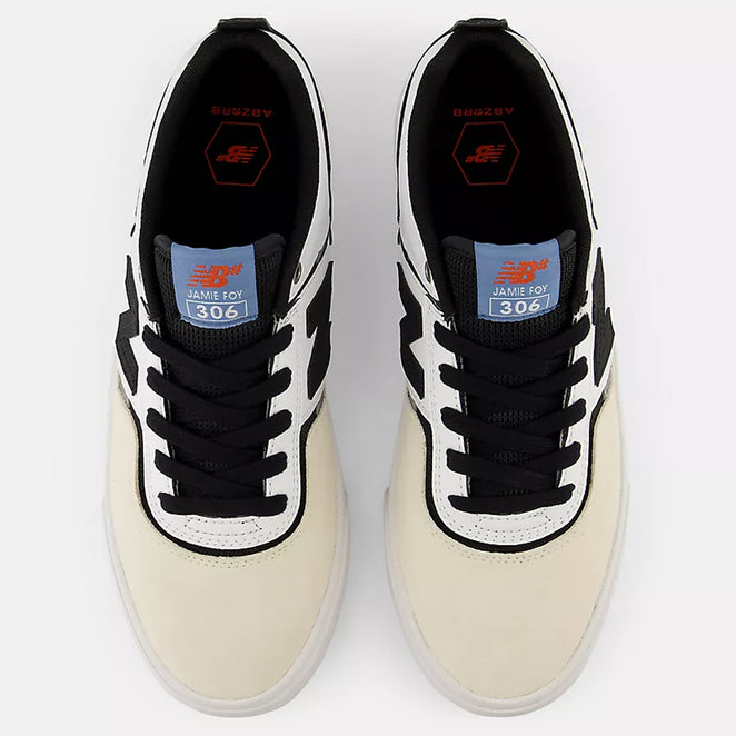 New Balance Numeric Jamie Foy 306 White Black Shoes