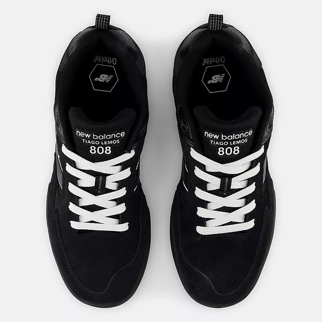 New Balance Numeric Tiago Lemos 808L Black White Shoes
