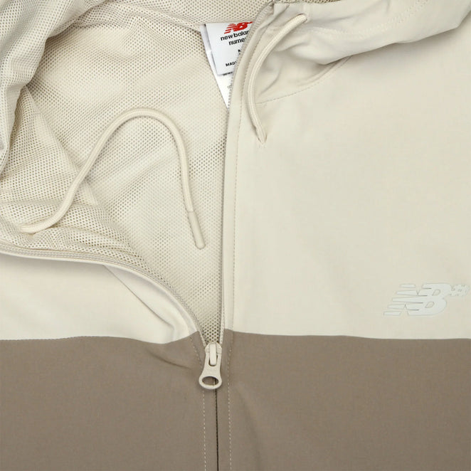 New Balance Numeric Full Zip Woven Arid Stone Jacket