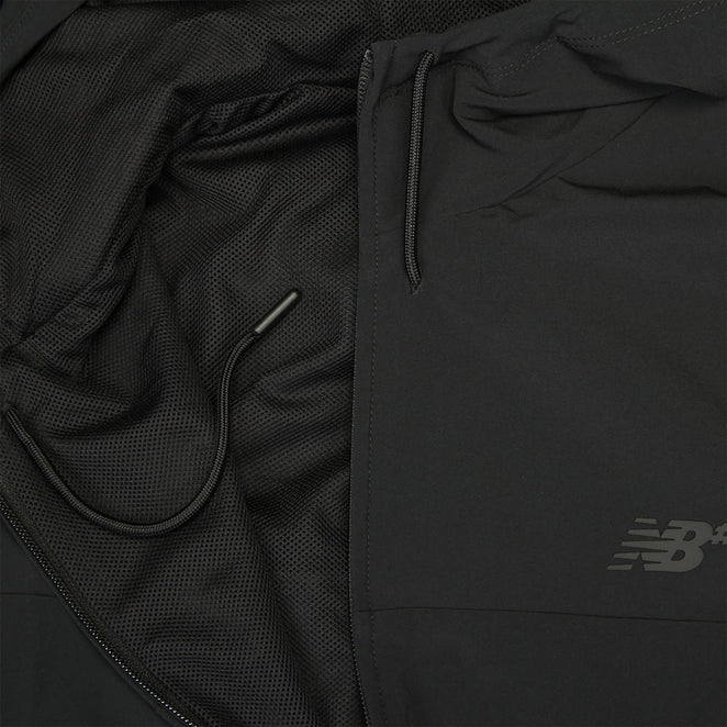 New Balance Numeric Full Zip Woven Black Jacket
