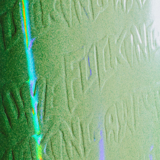Fucking Awesome Neon Green Stamp Embossed Deck