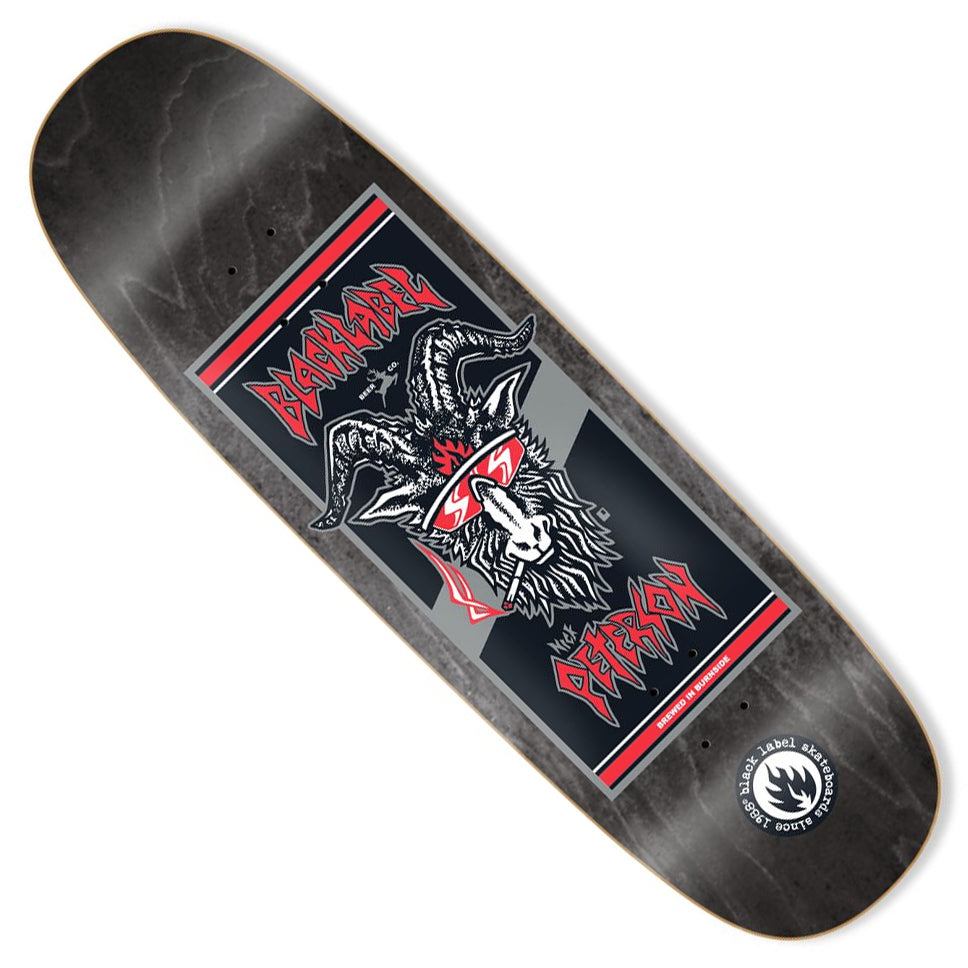 スケートボード Black label Nick Paterson 10.25 Black Label Nick Peterson Burnside Brew Tugboat Shaped Deck