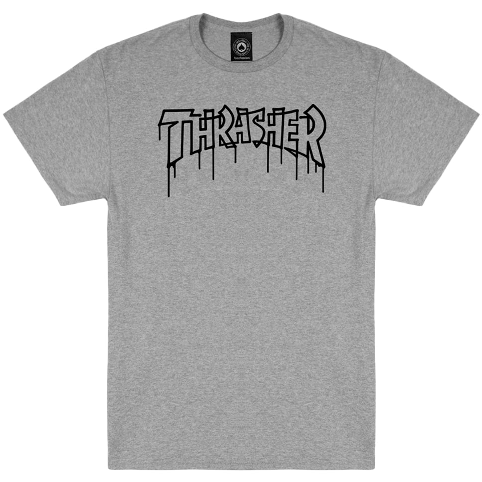 Thrasher Magazine One Liner Sport Grey T Shirt — Skatepark of Tampa