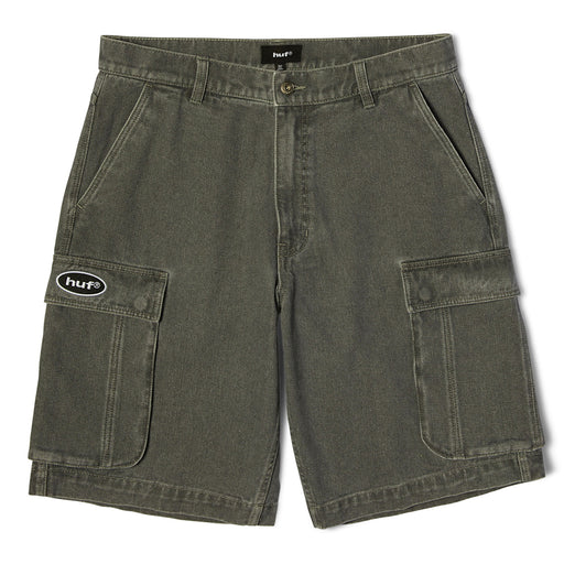 HUF Oval Denim Cargo Frost Grey Shorts