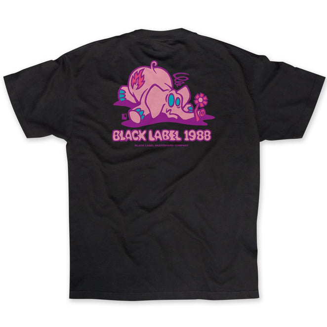 Black Label Pink Elephant T Shirt