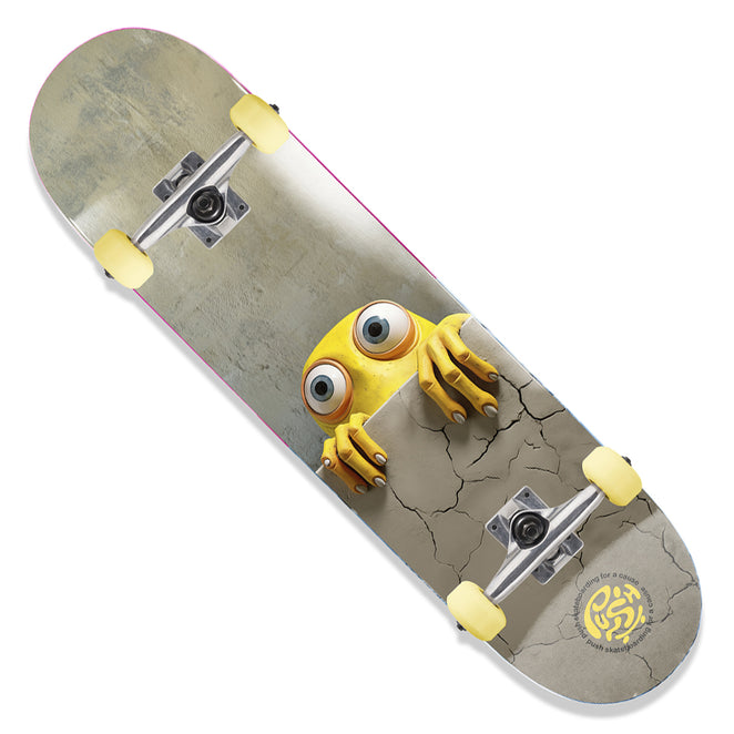 Push Peek Over First Push Soft Top Mini Complete Skateboard