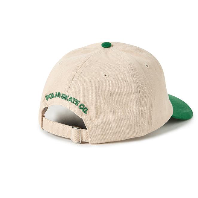 Polar Skateboards Ecru Sai Stroke Logo Strap-Back Hat