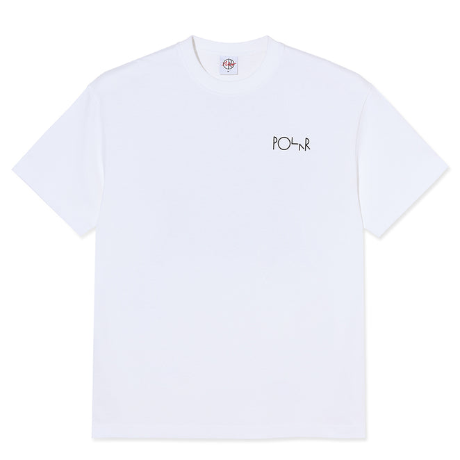 Polar Skateboards Fill Logo Roses T Shirt