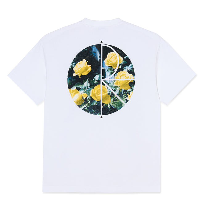 Polar Skateboards Fill Logo Roses T Shirt