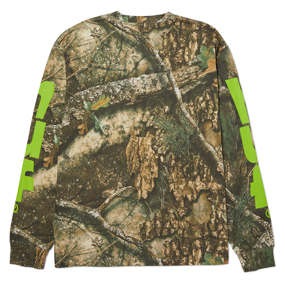 HUF Megablast Real Tree Long Sleeve T Shirt — Skatepark of Tampa