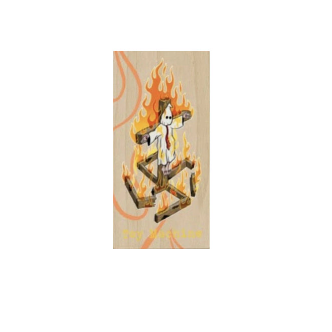 Toy Machine Charred Cross Sticker