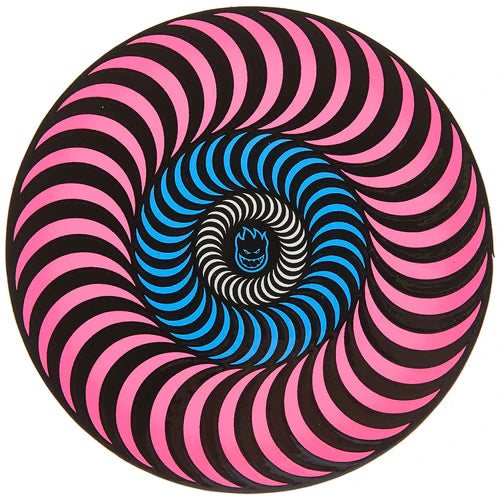 Tri-color Swirl Small Sticker