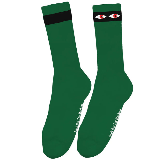 Toy Machine Seek Green Crew Socks